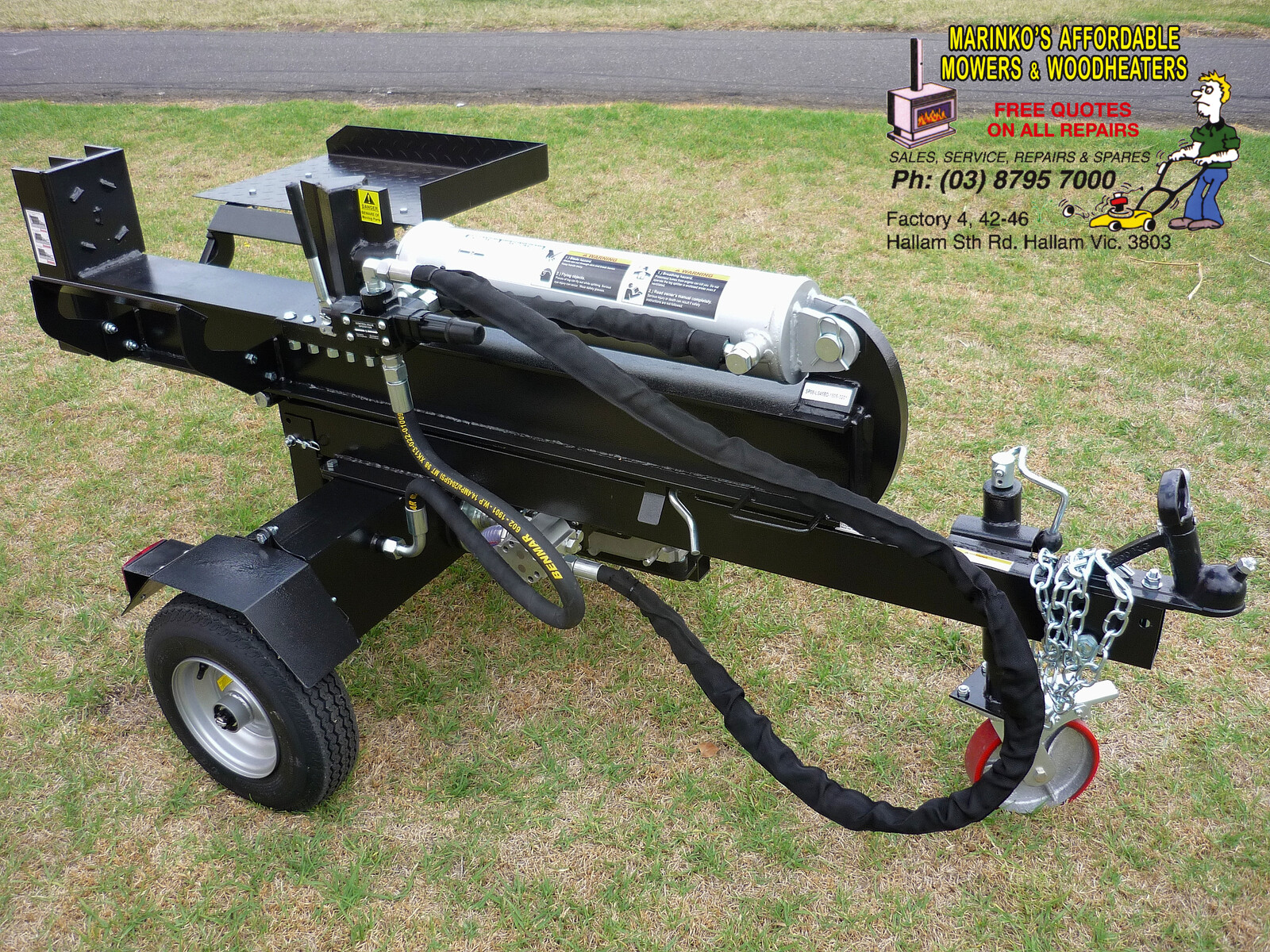 45 TON LOG SPLITTER 15hp Petrol Hydraulic VERTICAL HORIZONTAL Free