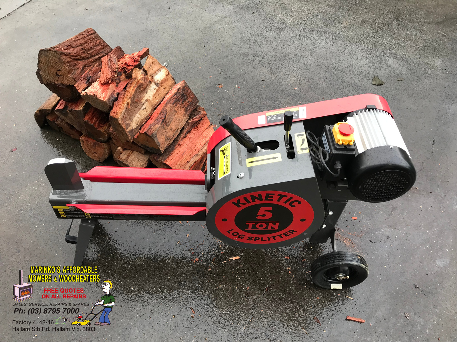 5 ton wood shop splitter
