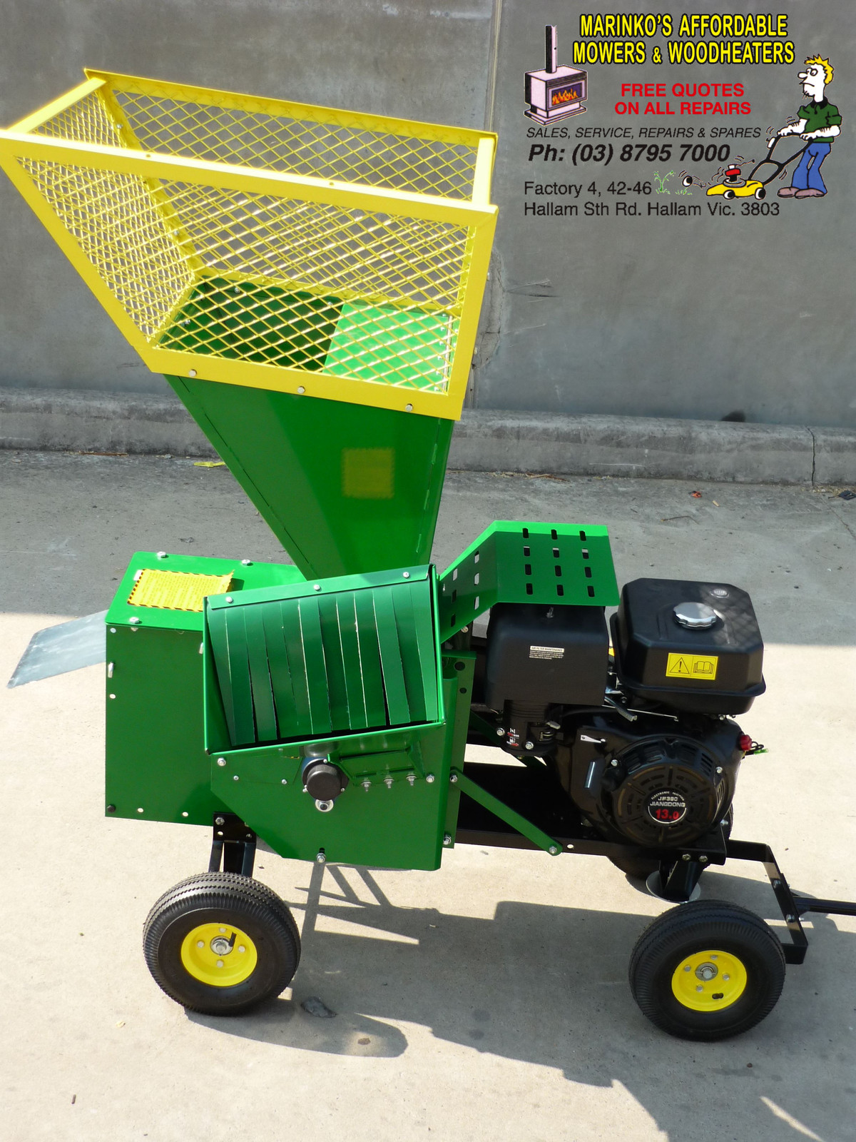 GARDEN SHREDDER CHIPPER MULCHER DELUXE 13 hp Petrol B/N eBay