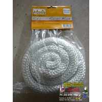 25mm WOOD HEATER DOOR SEAL ROPE 2 metres diameter B/New