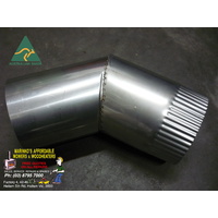 4" WOOD HEATER FLUE S/S 45 Degree ELBOW diameter B/New