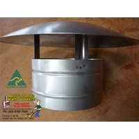 7" WOOD HEATER Steel FLUE CHINA HAT PIZZA OVEN RANGE HOOD FULL STAINLESS