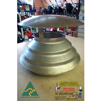 8" - 12" WOOD HEATER Steel FLUE HAT COWL Standard B/New