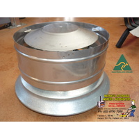 8" - 12" WOOD HEATER WINDLESS ANTI DOWNDRAFT Steel Gal FLUE HAT COWL Standard
