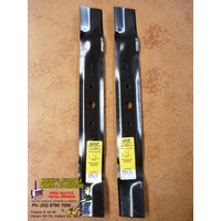 JOHN DEERE 42" BLADES X 2 SCOTTS SABRE OME GX20249 GX20819 RIDE ON LAWN MOWER