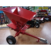 STEEL FERTILISER SEED SPREADER Grass Ride On Mower NEW 12 MONTHS WARRANTY
