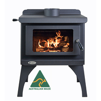 Jarrahdale Pioneer Radiant Wood Log Fire Heater Stove on Legs Australian Made