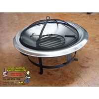 STAINLESS STEEL FIRE PIT OUTDOOR PATIO FIREPLACE GARDEN WOOD HEATER