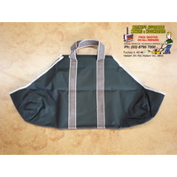 LARGE FIREWOOD TOTE BAG Heavy Duty Canvas Wood Log Storage with Handles