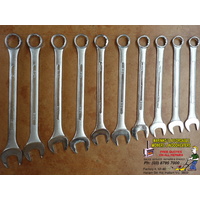 10 piece BIG LARGE JUMBO IMPERIAL RING OPEN SPANNER SET 1 5/16 - 2" Brand New