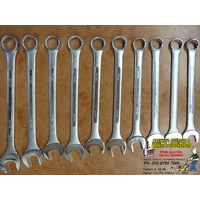 10 piece BIG LARGE JUMBO METRIC RING OPEN SPANNER SET 33mm - 50mm Brand New