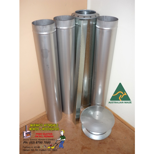 5" PIZZA OVEN / GARAGE / PERGOLA FLUE KIT 3mtrs