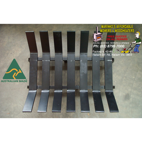 FIRE PLACE GRATE Holds Wood Logs in Open Fire 500mm B/N