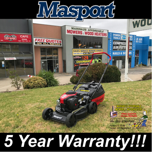 Masport 18" 2 in 1 Mulch and Catch Lawn Mower 5 Year Warranty