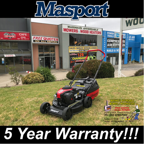 Masport 18" 2 in 1 Mulch and Catch Lawn Mower 5 Year Warranty