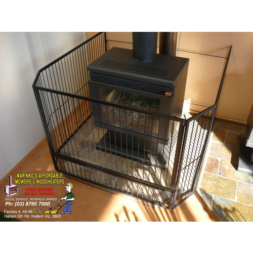 STEEL CHILD SAFETY GUARD * FIRE SCREEN with gate B/New 110cm X 110cm